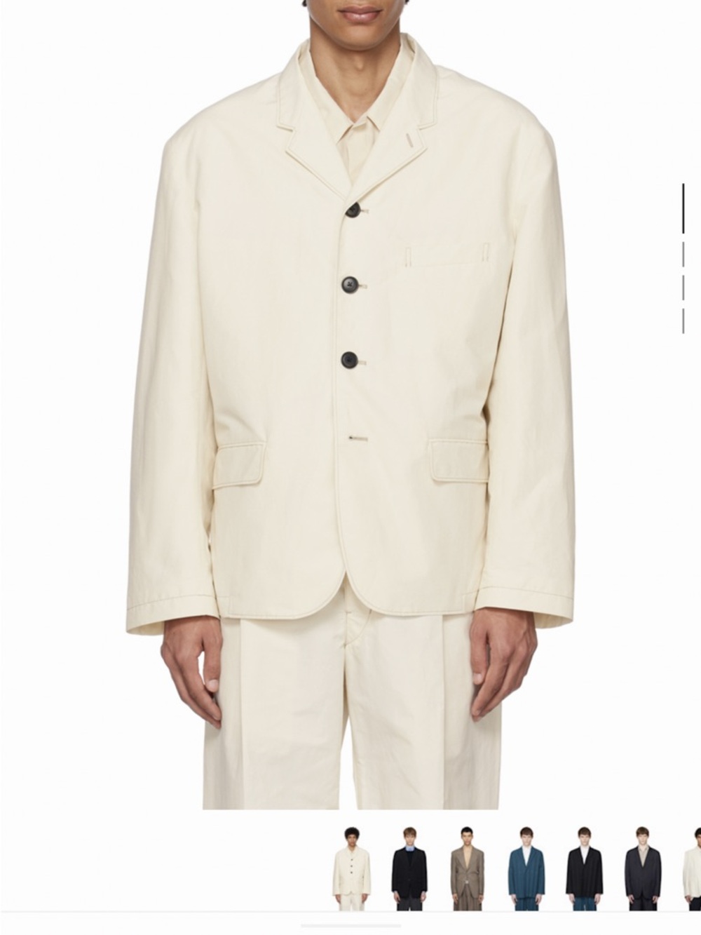 Lemaire Cream ShortJacket   Rare.